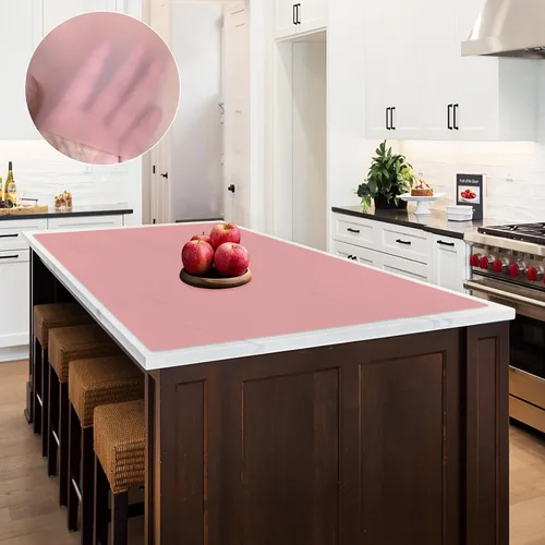 Vista 32 de Tapete de silicona súper grande, 120 x 24 pulgadas, tapete de silicona para encimera de cocina, tapete antideslizante resistente al calor, tapete