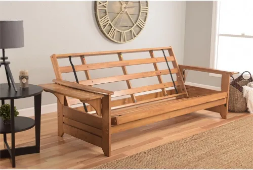 Vista 20 de Kodiak Furniture Futón Phoenix de tamaño completo con acabado de nuez de mantequilla, canadiense Canadá