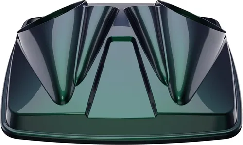 Vista 66 de Tapas de altavoz dobles de 8 pulgadas a juego para Advanblack/OEM Harley Rushmore estilo Razor, Chopped & King Tour Pak Whisky ámbar