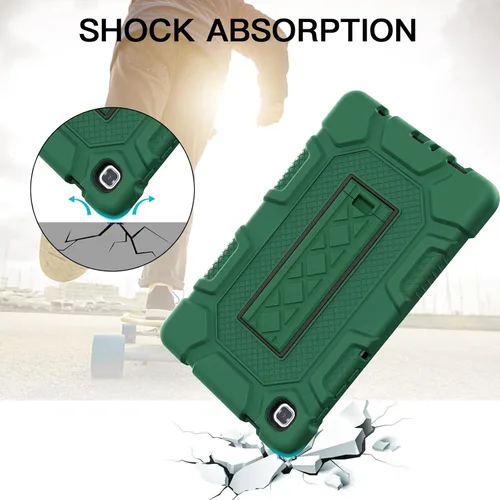 Vista 4 de Azzsy Funda para Samsung Galaxy Tab A7 Lite de 8.7 pulgadas 2021 (SM-T220/T225), funda protectora delgada y resistente a prueba de golpes de alto