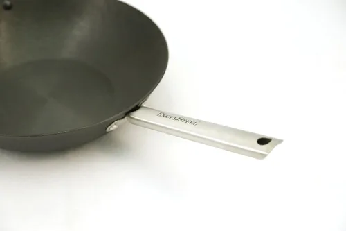 Vista 3 de Wok chino de hierro fundido ultraliviano de 13 pulg.