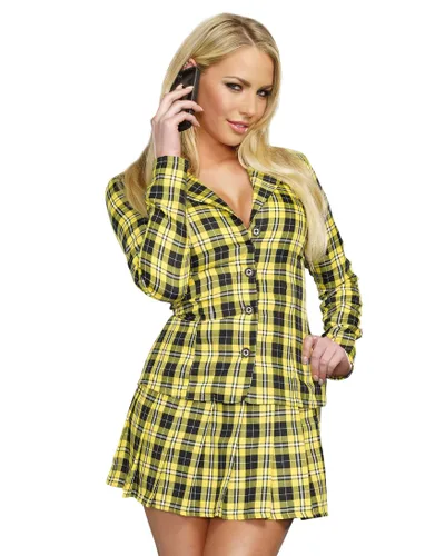 Vista 2 de Disfraz de Falda y Chaqueta Fancy Girl para Mujeres Multicolor