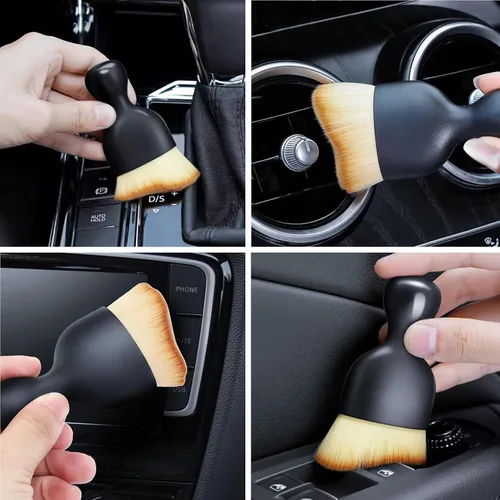Vista 3 de Cepillo para herramientas de limpieza interior del automóvil, sin arañazos, kit de herramientas de detallado automático con gel de limpieza