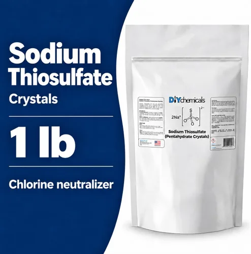 Vista 2 de DIYChemicals Cristales de tiosulfato de sodio, neutralizador de cloro, 1 libra