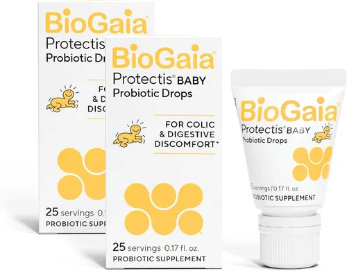 Vista 10 de BioGaia Protectis Gotas probióticas para bebé, esenciales para bebés para alivio de cólicos y gases, seguro para recién nacidos, alivia el llanto
