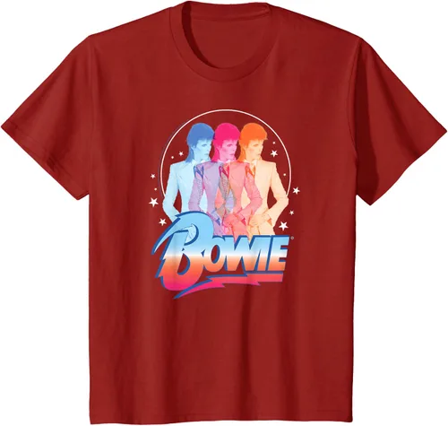 Vista 49 de David Bowie - Camiseta Bowie 3D, Negro