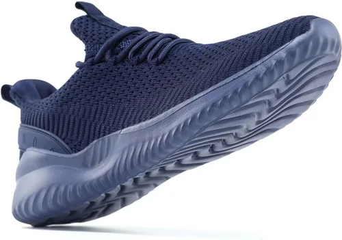 Vista 5 de Luogoks Tenis de correr para hombre, ligeros, informales, sin cordones, para caminar, gimnasio, deportes a la moda, zapatos deportivos