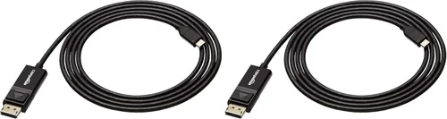 Vista 8 de Amazon Basics Cable USB-C a DisplayPort bidireccional, 3 pies, negro