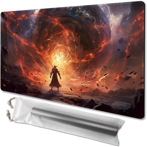 Vista 8 de MTG - Tapete de juego tamaño 24 x 14 pulgadas, bolsas de almacenamiento antideslizantes, ideal para entusiastas de los juegos de cartas, tapete