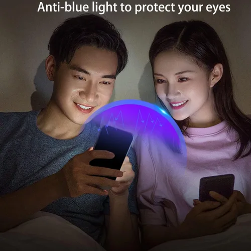 Vista 4 de Paquete de 2 protectores de pantalla de privacidad anti-azul para Samsung Galaxy S23 Ultra Anti-Spy Soft Gradient Film Support Finger Unlock 6.8