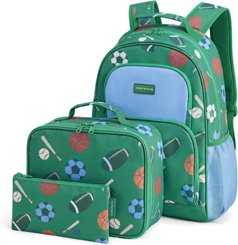 Vista 21 de mommore Juego de mochila para niños y niñas de 4 a 8 años A-dinosaurio