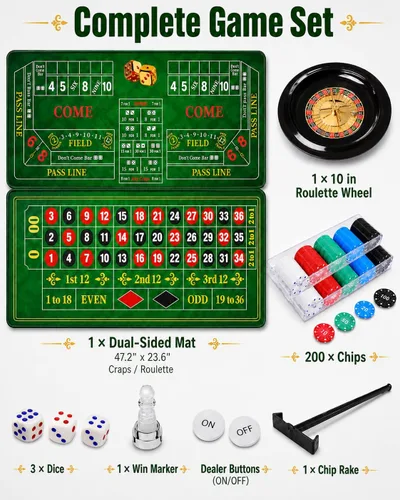 Vista 2 de Juego de ruedas de ruleta, rueda de 10 pulgadas con ruleta de doble cara