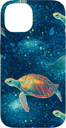 Vista 4 de iPhone 16 Magical Sea Turtles Case