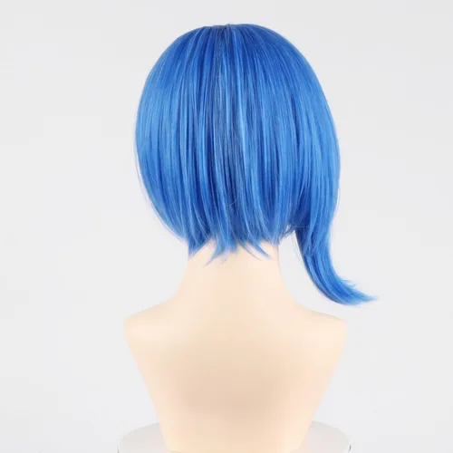 Vista 58 de COSPLAZA Cosplay Pelucas Moda Corto Azul Anime Cabello Elegante Mujer Fiesta Peluca