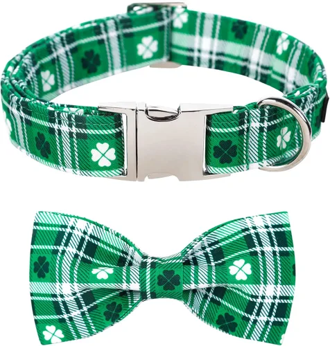 Vista 28 de Collar para perro con corbatín de Lionet Paws, Collar de corbatín de verano para perro, Collar para perro ajustable y cómodo, regalo para cachorro