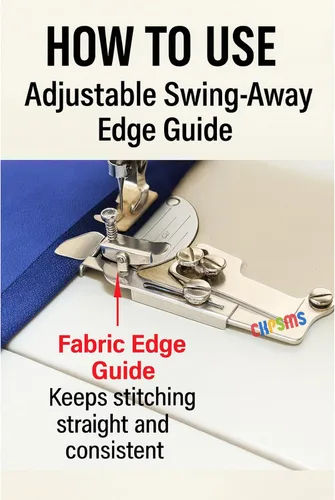 Vista 3 de CKPSMS Marca – 1 juego Swing Away ajustable Hemmer Edge Guide # KP-19231 Compatible con/Reemplazo para JUKI Marca DDL-8500 DDL-8700 DNU-1541, etc