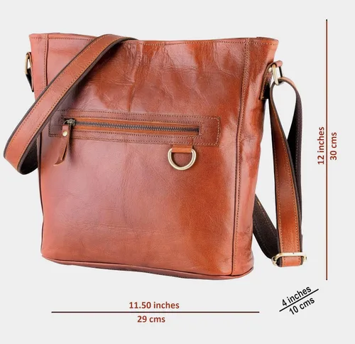 Vista 5 de URBAN LEATHER Bolsos cruzados grandes de 12 pulgadas para mujer bolso bandolera cruzado de cuero auténtico bolso de viaje de diseñador de hombro