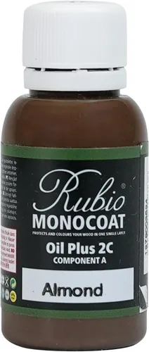 Vista 23 de Rubio Monocoat Muestra de Tinte y Acabado para Madera - Niebla 5% Aceite Plus Parte A Aceite de linaza para madera de secado rápido y ecológico