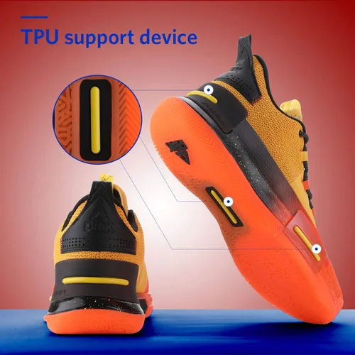 Vista 4 de PEAK Zapatos de baloncesto Flash para hombre, Lou Williams Underground Taichi con amortiguación adaptable, zapatos deportivos antideslizantes