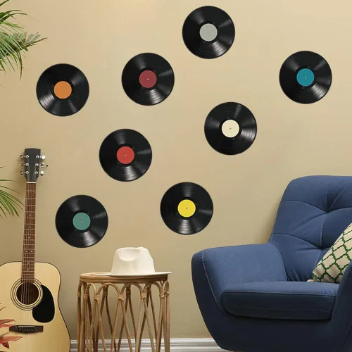 Vista 5 de 8 calcomanías de pared de vinilo para decoración de pared, calcomanías de vinilo de bricolaje en la puerta, decoración artística para el hogar, sala