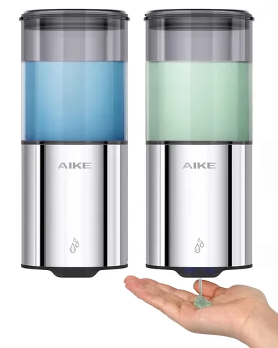 Vista 11 de AIKE Dispensador automático de jabón sin contacto,IPX7 Impermeable,Acero Cepillado