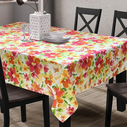 Vista 5 de CAIT CHAPMAN HOME COLLECTION Mantel de tela con cuentas para primavera y verano, fácil cuidado, resistente a las manchas