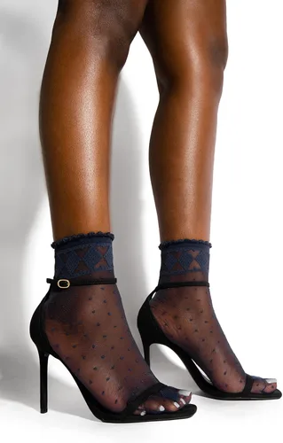 Vista 6 de sofsy Medias de lunares para mujer, hechas en Italia, 20 Denier, medias de nailon transparente con diseños
