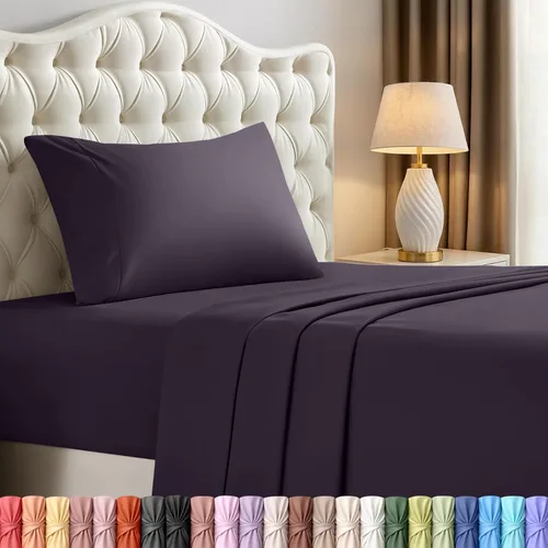 Vista 98 de Utopia Bedding - Juego de sábanas de microfibra cepillada, resistente al encogimiento y a la decoloración, de fácil cuidado, 3 piezas, tamaño Beige