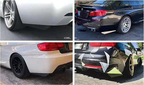 Vista 9 de Extensión de divisores de parachoques trasero para BMW CF M3 335i 340i 328i E92 E90 E93 F30 F80 G20 BMW serie 3