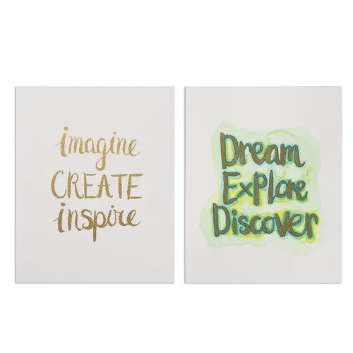 Vista 4 de S&S Worldwide Impresiones artísticas resistentes a la acuarela, 6 de cada una de las 6 citas inspiradoras para adultos y adolescentes, uso