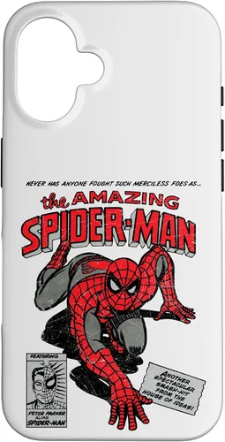 Vista 32 de Marvel Funda Retro de Cómic de Spider-Man para iPhone 17