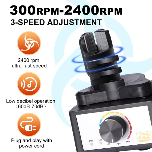 Vista 2 de Mezclador Mini Vortex, Agitador de Pintura DIY/Modelo, Sin Manos, 300~2400rpm, Adecuado para 10-100ml, Velocidad de Tres Etapas, Mezcla de Pintura