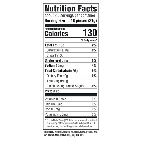Vista 2 de GOOD THINS Galletas de arroz con simplemente sal, galletas de snack sin gluten, 3.5 oz