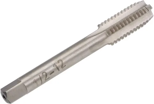 Vista 3 de uxcell Macho de la máquina 1/2-12 BSW Rosca H2 Tornillo de acero de alta velocidad Rosca roscado herramienta de roscado