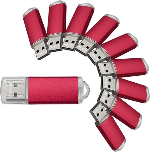 Vista 10 de Paquete de 10 unidades flash USB a granel - Memoria USB de 8 GB - USB 2.0, azul