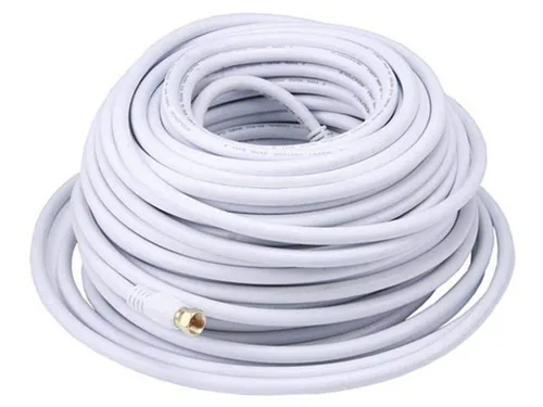 Vista 27 de Monoprice RG6 Quad Shield CL2 - Cable coaxial con conector tipo F para televisión, 1.5 pies