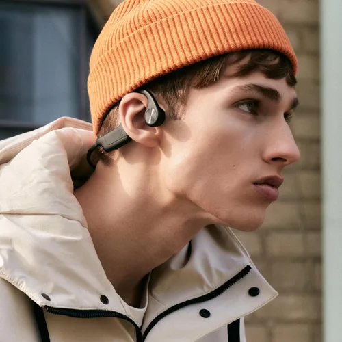 Vista 4 de Sudio Auriculares inalámbricos B2 con Bluetooth 5.3, tecnología de conducción ósea, micrófonos, sonido espacial de Dirac Virtuo, hasta 7.5 horas