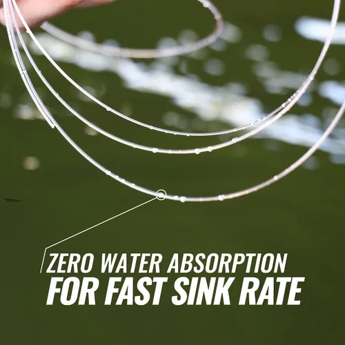 Vista 5 de Beyond Fluorocarbon Leader - Línea de pesca 100 % puro de fluorocarbono, altamente resistente a la abrasión, invisible bajo el agua, resistente a