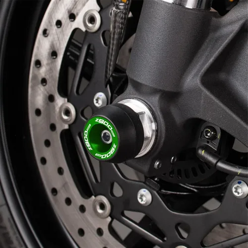 Vista 4 de Marcos protectores para Kawasaki Z900RS Z 900RS Z900 RS 2018-2022 motocicleta eje delantero trasero horquilla rueda deslizadores protección contra