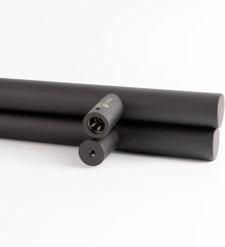 Vista 4 de TOGU TG-6012 - Manija de puerta de doble cara de 36 pulgadas, tirador de escalera de acero inoxidable SUS304 negro mate, resistente para vidrio