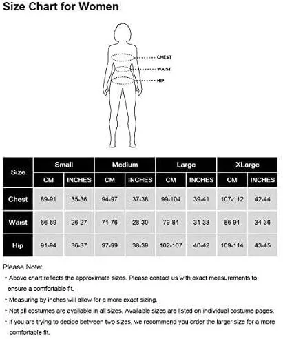 Vista 6 de HPO Disfraz de muñeca malvada para mujer, vestido largo con sensación de satén, color blanco (M)