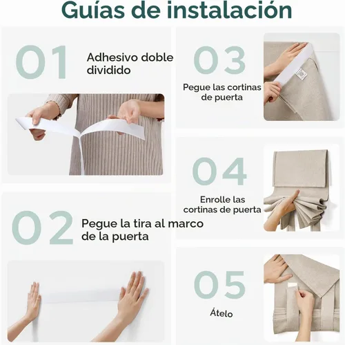 Vista 6 de HOMEIDEAS Cortinas opacas de lino con luz lateral para puerta delantera, cortinas de ventana de puerta lateral, ventana pequeña, decoración moderna