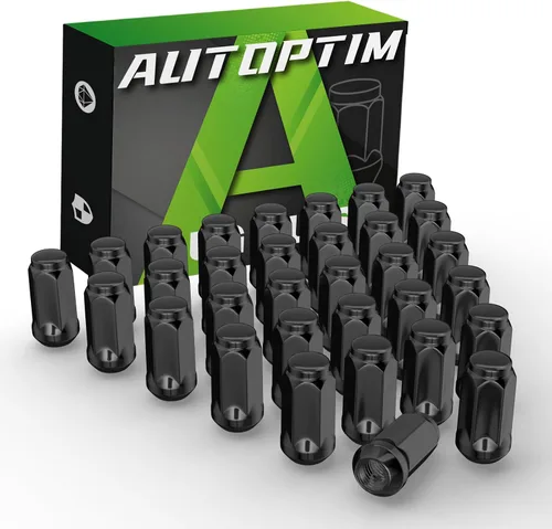 Vista 9 de AUTOPTIM Tuercas negras 9/16-18 – Reemplazo para Dodge Ram 1500 2002-2010, Dodge Durango 2004-2009, 20 piezas de altura de 1.54 pulgadas, hexagonal
