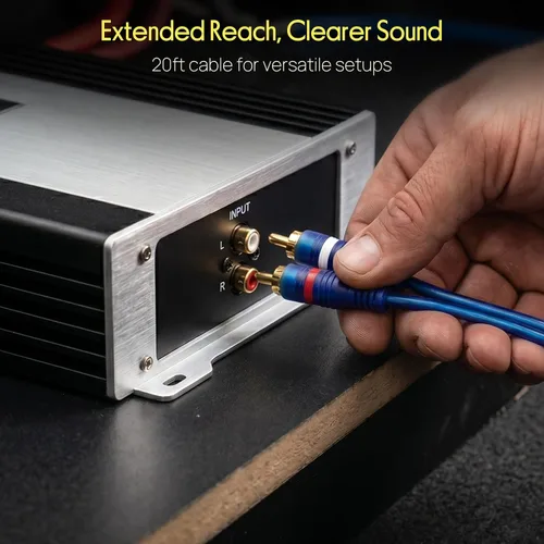 Vista 5 de Pyle 4-Gauge Car Amplifier Wiring Kit for Car Audio