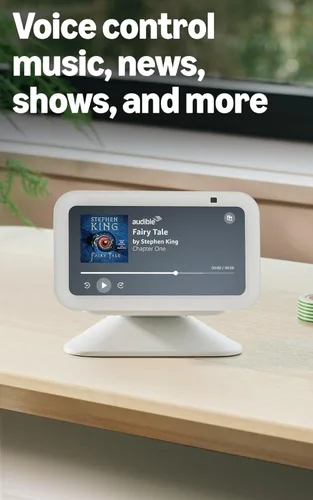 Vista 5 de Amazon Echo Show 5 (modelo más reciente), Pantalla inteligente con 2x bajo y sonido claro, Carbón
