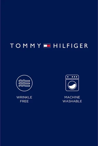 Vista 4 de Tommy Hilfiger Camisa de vestir sólida sin planchado para hombre, ajuste regular, exclusiva de Tienda