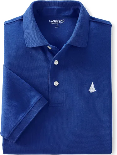 Vista 4 de Lands' End Polo Supima de manga corta para hombre