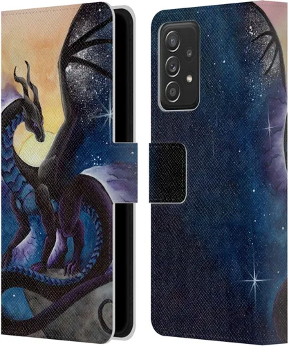 Vista 341 de Head Case Designs Officially Licensed Carla Morrow Galactic Entrancement Dragons Leather Wallet Case Compatible with Samsung Galaxy A07 4G