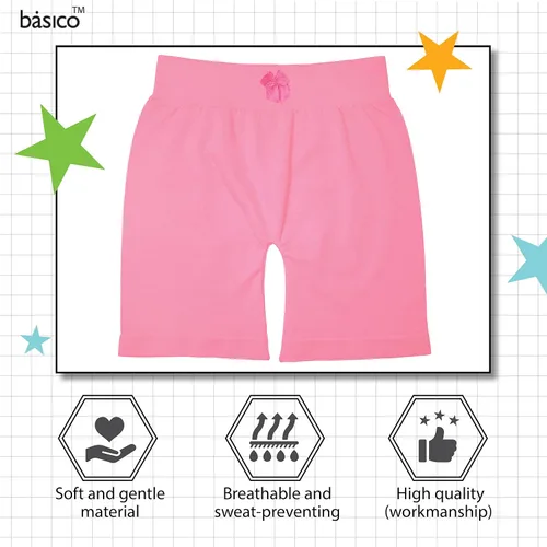 Vista 4 de BASICO 6, 12 unidades de pantalones cortos de ciclismo de baile para niñas debajo del vestido, pantalones cortos de ciclismo de baile para patio