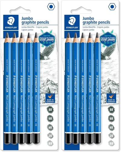 Vista 7 de LÁPIZ DIBUJO MARS LUMOGRAPH JUMBO STAEDTLER SET DE 5